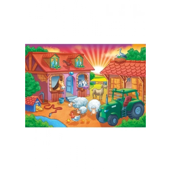 KS Games Sinerjim Sunrise On The Farm 12 Parça Puzzle