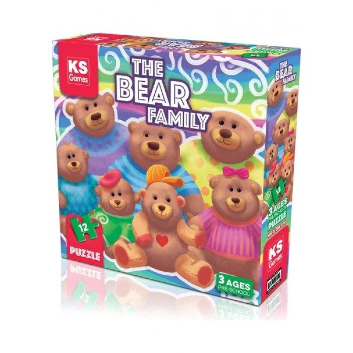 KS Games The Bear Family Pre School Puzzle 12 Parça