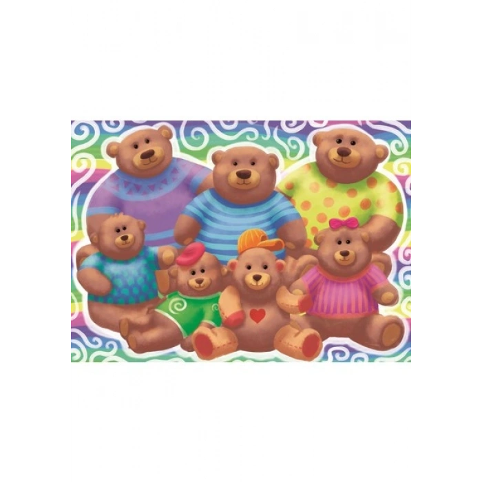 KS Games The Bear Family Pre School Puzzle 12 Parça