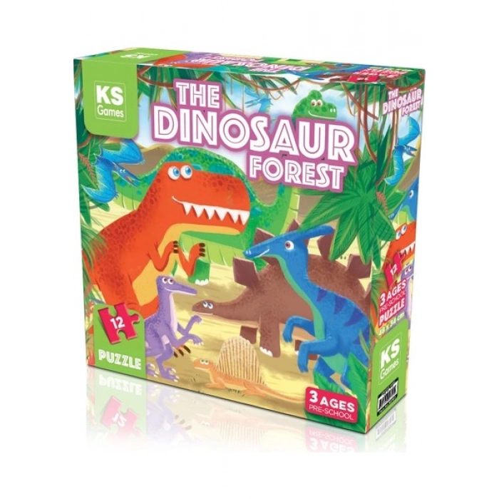 KS Games The Dinosaur Forest Pre School Puzzle 12 Parça