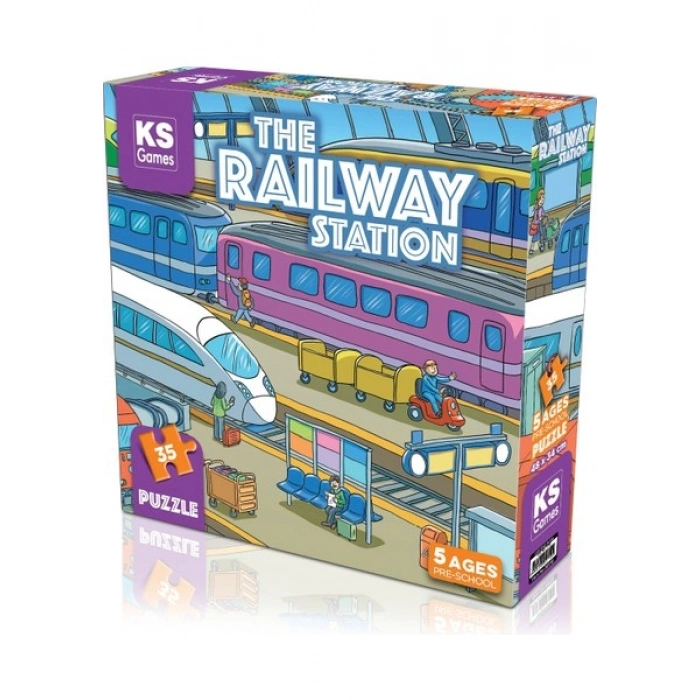 KS Games The Railway Station Pre School Puzzle 35 Parça