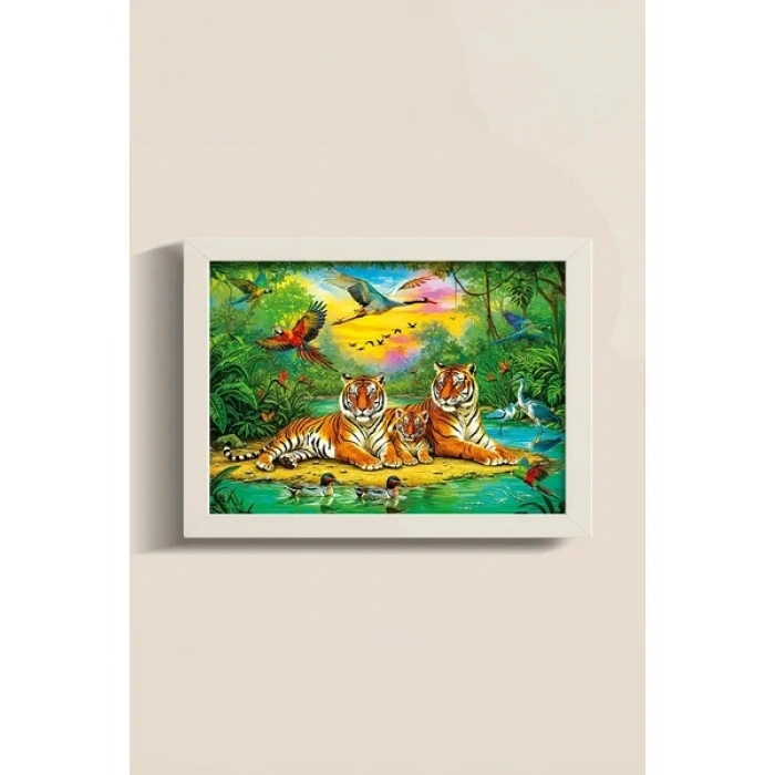 Ks Games Tiger Family 50 Parça Puzzle
