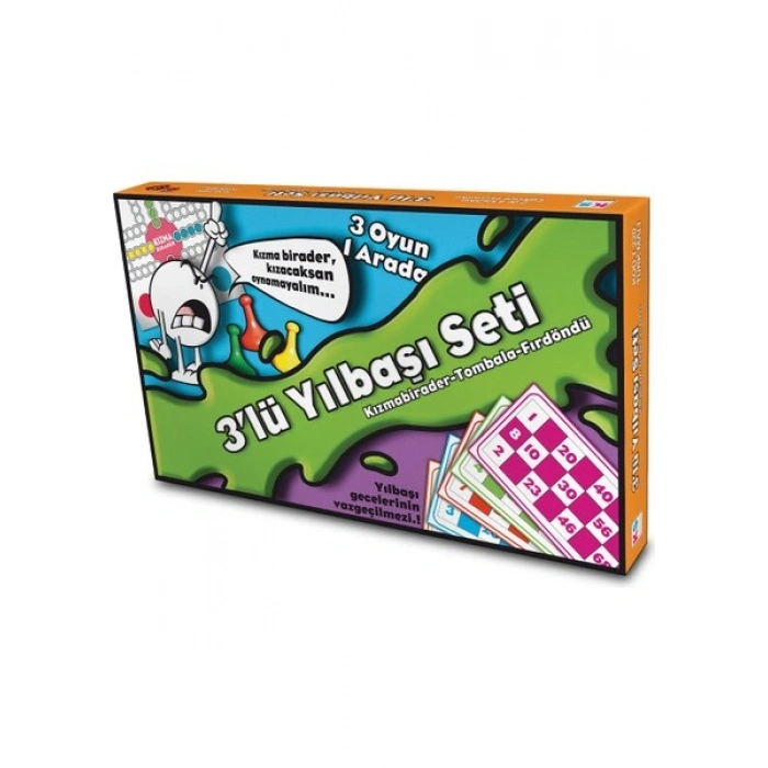 KS Games Üçlü Yılbaşı Seti (Tombala + Kızmabirader + Fırdöndü)