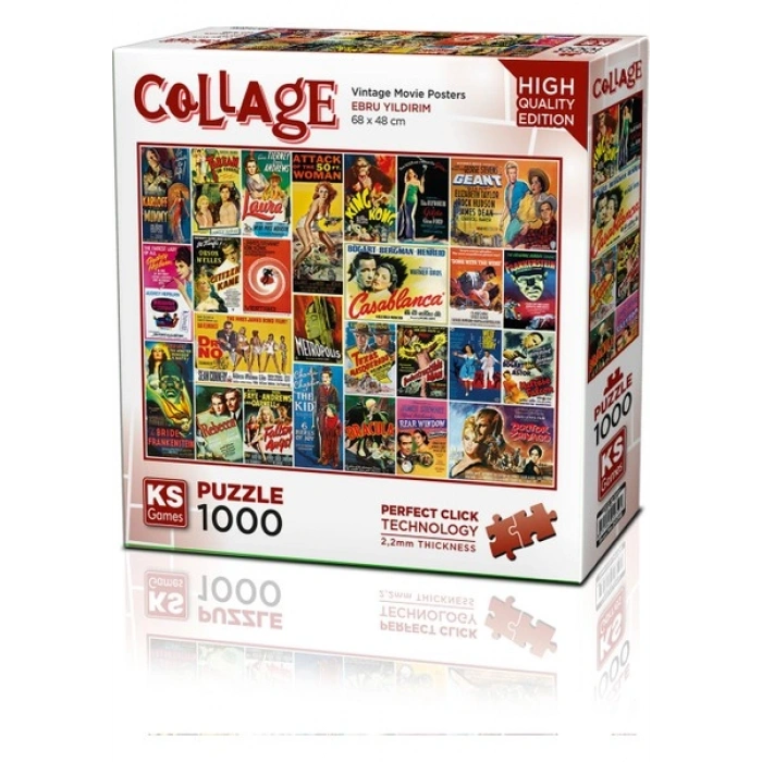 KS Games Vintage Movie Posters 1000 Parça Puzzle