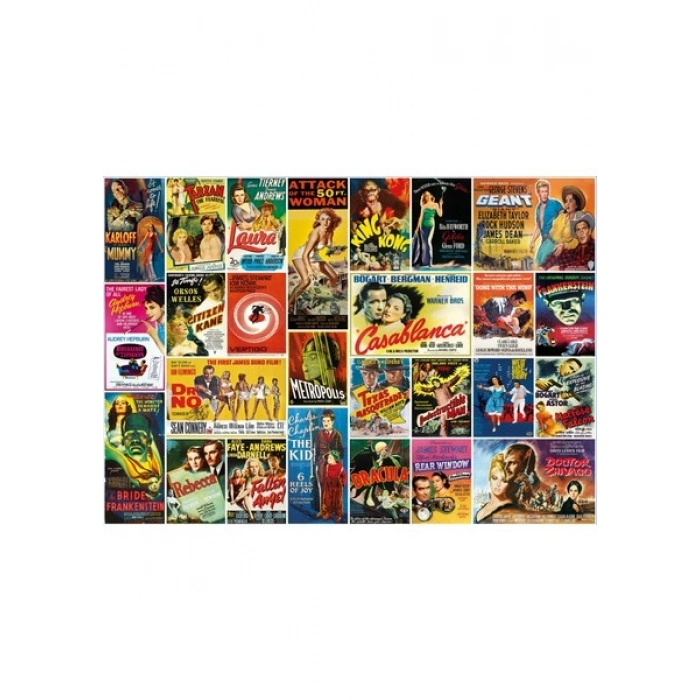 KS Games Vintage Movie Posters 1000 Parça Puzzle