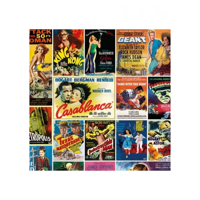KS Games Vintage Movie Posters 1000 Parça Puzzle
