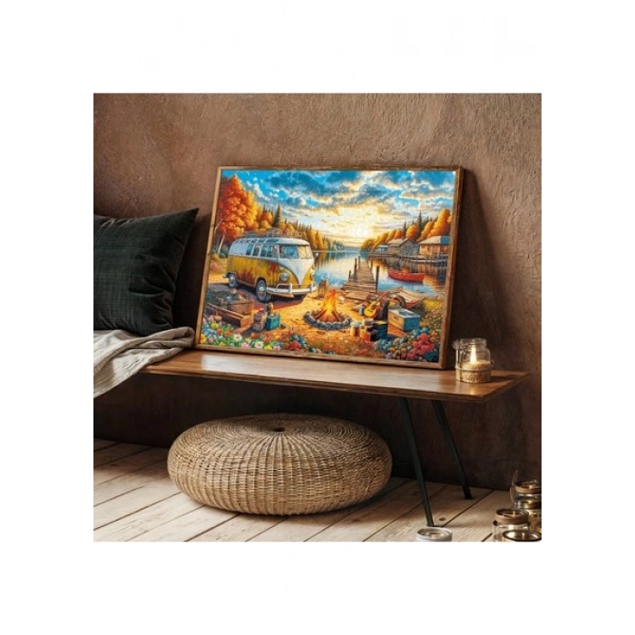 KS Games Vosvos Camp Fire At Sunset 1000 Parça Puzzle