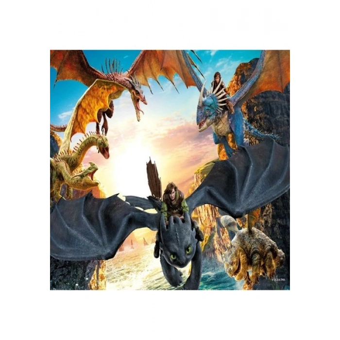 Ks Puzzle Hd 714 How To Traın Your Dragon Puzzle 100 Prç
