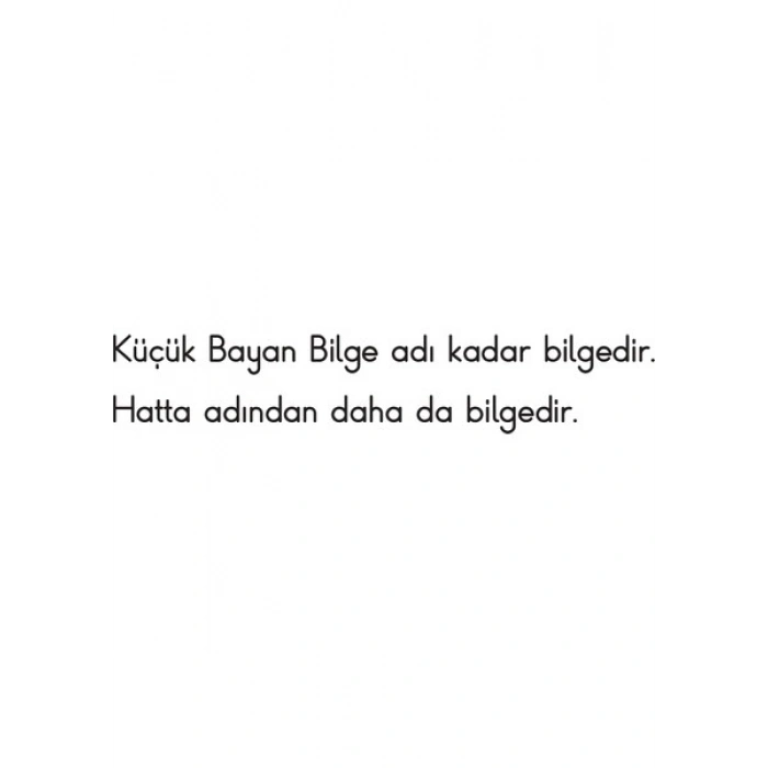 Küçük Bayan Bilge - Roger Hargreaves
