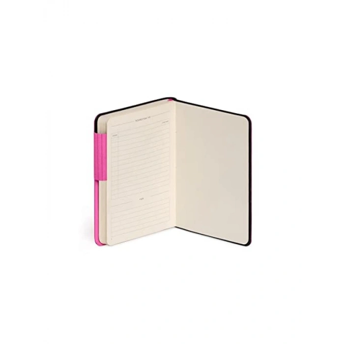 Küçük Boy Çizgili Begonvil Not Defteri