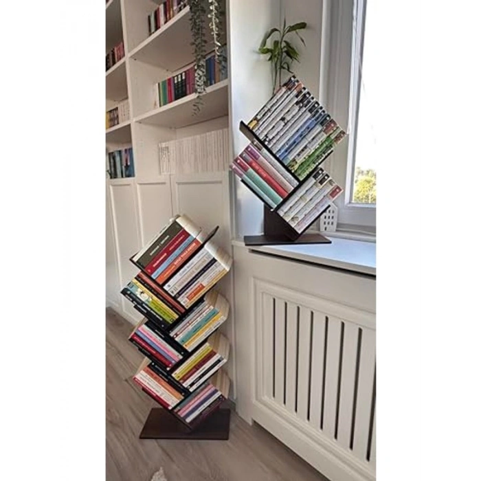 Küçük Geometrik Masaüstü Ağaç Kitaplık, MK20 Model