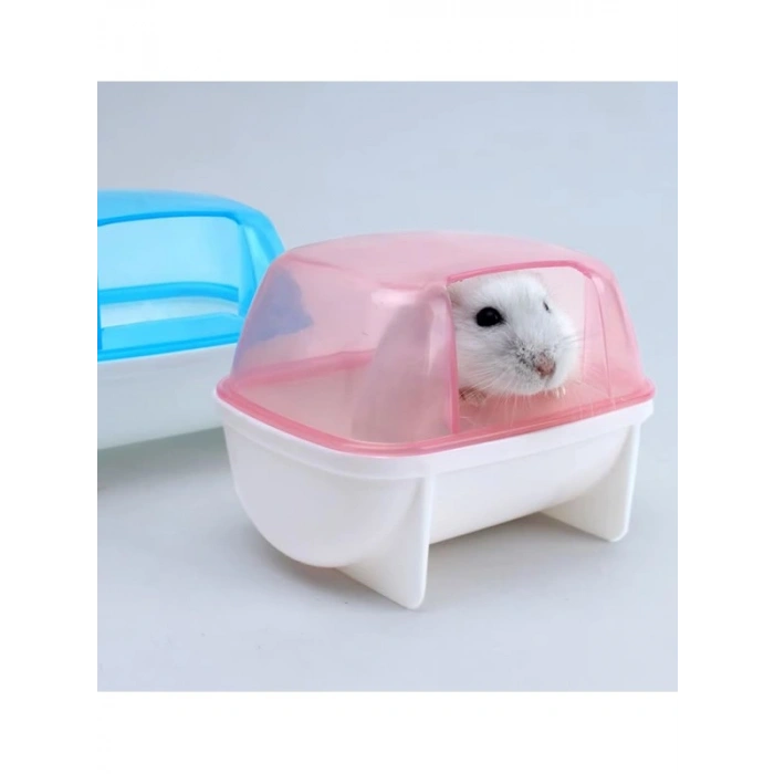 Küçük Hamster Banyosu - 12x9x9 cm Pembe Renk