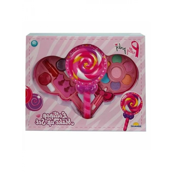 Küçük Makyaj Seti, Lolipop Şeklinde 2 Katmanlı Tasarım