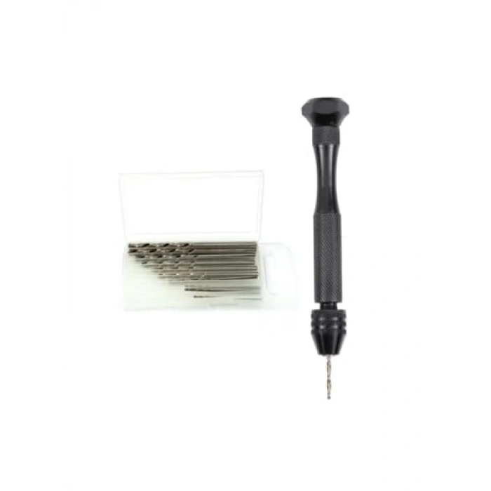 Kullanışlı Mini Manuel El Matkabı - Siyah, İnce Delici
