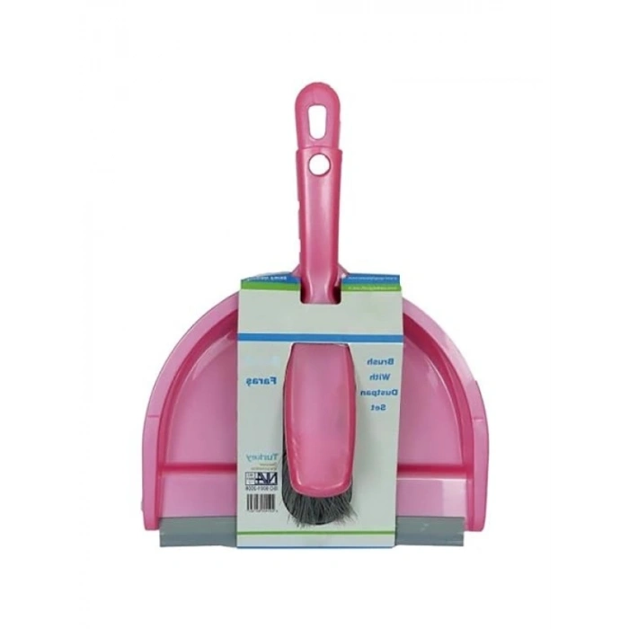 Kullanışlı Silikon Faraş Seti - Pembe, Uzun Saplı, Ergonomik Tasarım