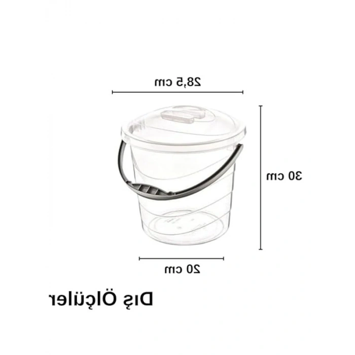 Kulplu Plastik Su Kovası, 10 Litre Kapasite ile Pratik Kullanım