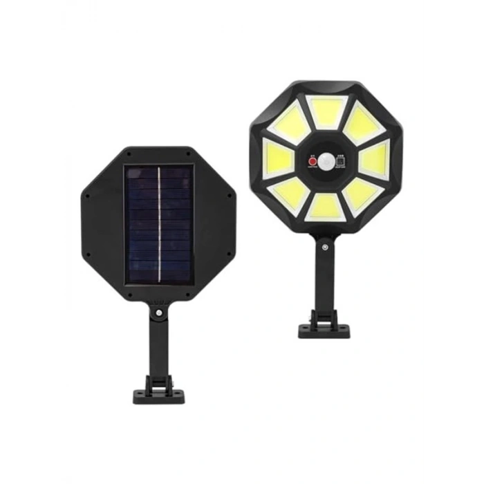 Kumandalı 3 Kademeli Solar Aydınlatma, Sensörlü Beyaz LED Işık