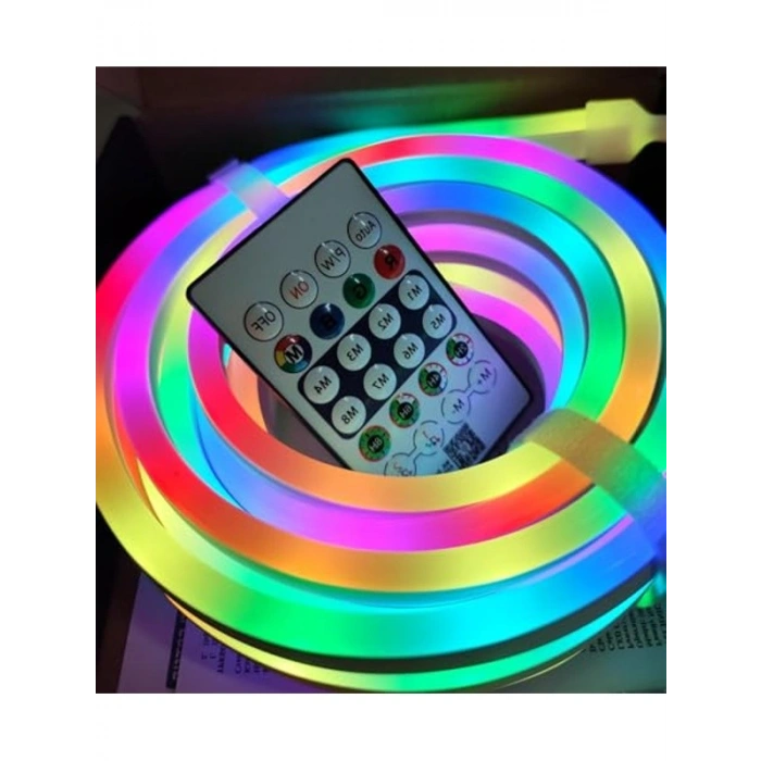 Kumandalı 5 Metre USB RGB LED Şerit Işık, Bluetooth ile Kontrol