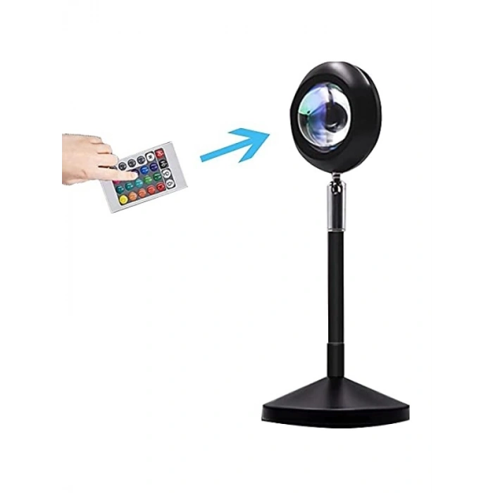 Kumandalı RGB Gün Batımı Projektörü, 16 Renk Seçeneği