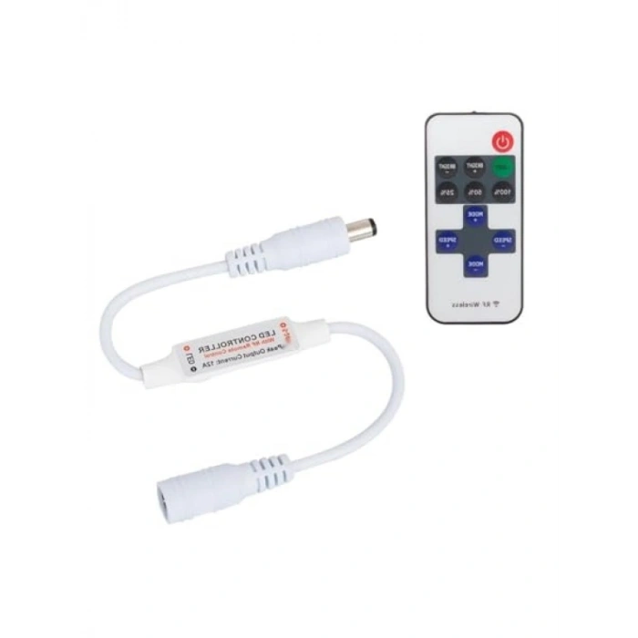 Kumandalı Şerit LED Dimmer Kontrol Cihazı, 12 Amper