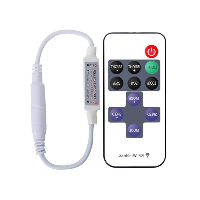 Kumandalı Şerit Led Dimmer, Parlaklık Seviyesi Ayarı ile