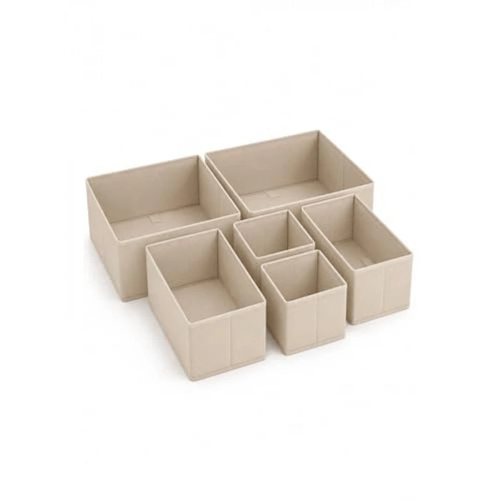 Kumaş Dolap Düzenleyici, 6lı Çekmece İçi Organizer Seti