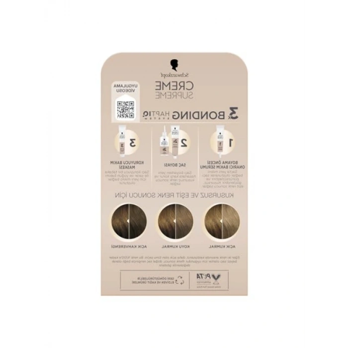 Kumral Saç Boyası 7-0, Üç Adımlı Bakım Sistemi