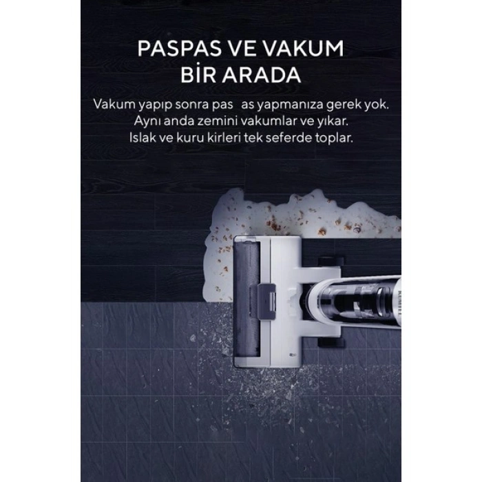 Kumtel 180 W HWDVC-01 Islak & Kuru Şarjlı Kablosuz Dikey Süpürge Güçlü Performans