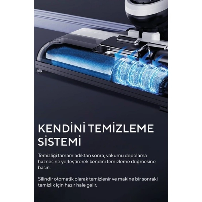 Kumtel 180 W HWDVC-01 Islak & Kuru Şarjlı Kablosuz Dikey Süpürge Güçlü Performans
