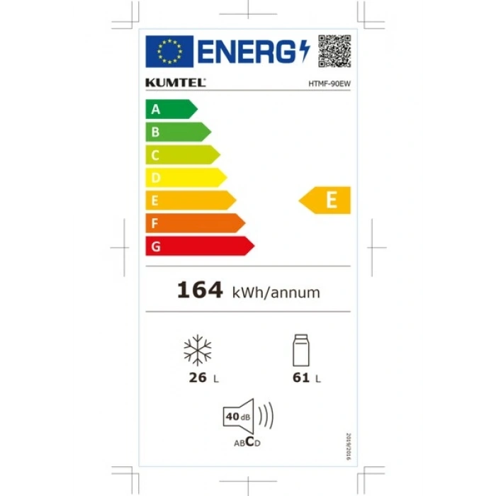 KUMTEL 87L MİNİ BUZDOLABI BEYAZ HTMF-90EW
