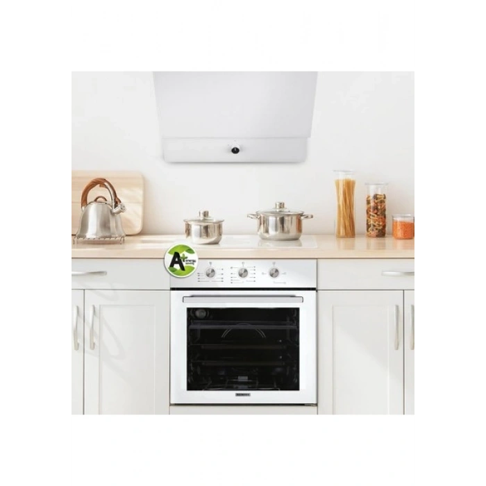Kumtel Beyaz Cam Davlumbaz DA6-830
