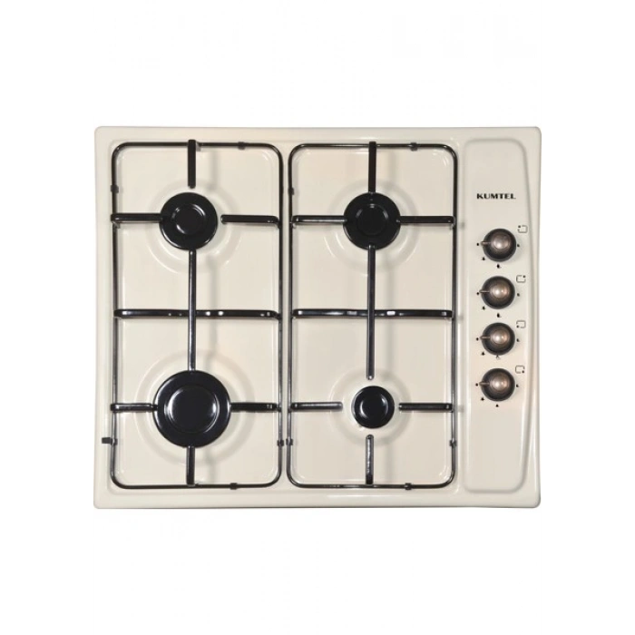 Kumtel Rustik Bej Emaye Ankastre Set ( LX-410BF - B66-SF2(AT)(4PRO) - Dp6-Rbg )