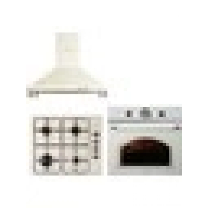 Kumtel Rustik Bej Emaye Ankastre Set ( LX-410BF - B66-SF2(AT)(4PRO) - Dp6-Rbg )