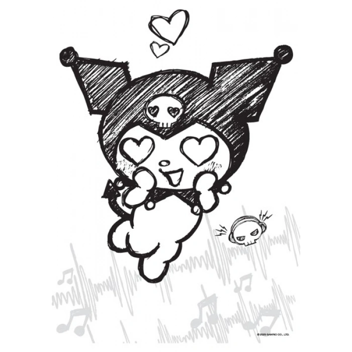 Kuromi - Havalı Boyama Kitabı (Stickerlı Boyama Kitabı)