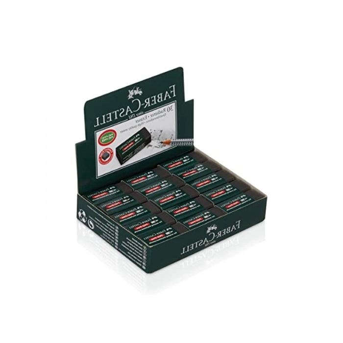 Kurşun Kalem İzlerini Silen Siyah Silgi, 30lu Paket, Doğa Dostu