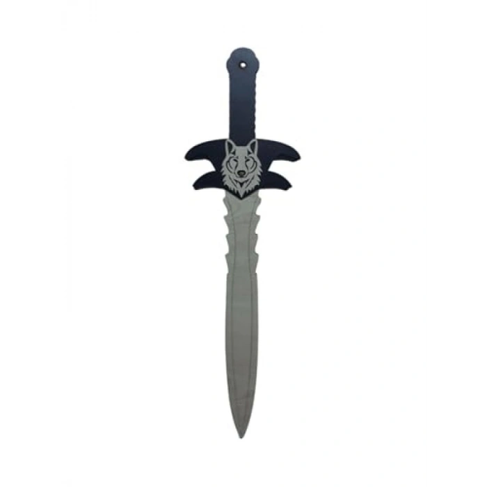 Kurt Başlı Ahşap Kılıç ve Kalkan Seti