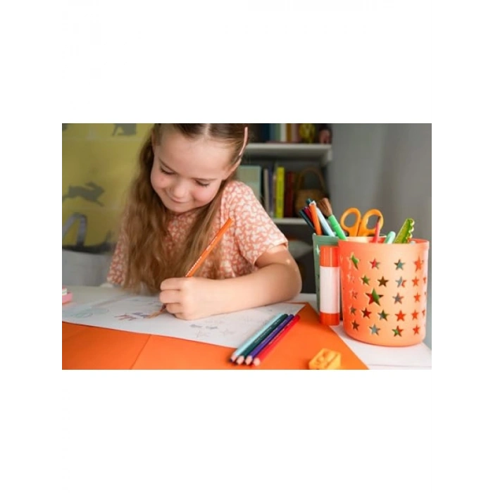 Kuru Boya Kalemi 24 Renk, Kıymık Oluşturmaz, Çiğnemeye Dayanıklı