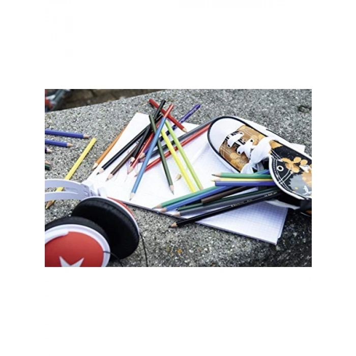 Kuru Boya Kalemi Seti - 24 Renk, 4 Neon Renk Dahil