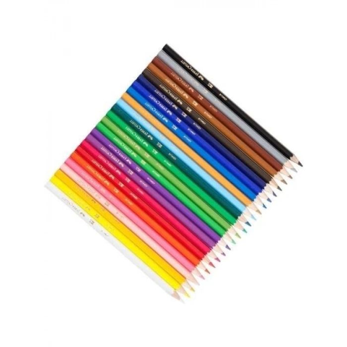 Kuru Boya Kalemi Seti - 24 Renk, Metal Kutu