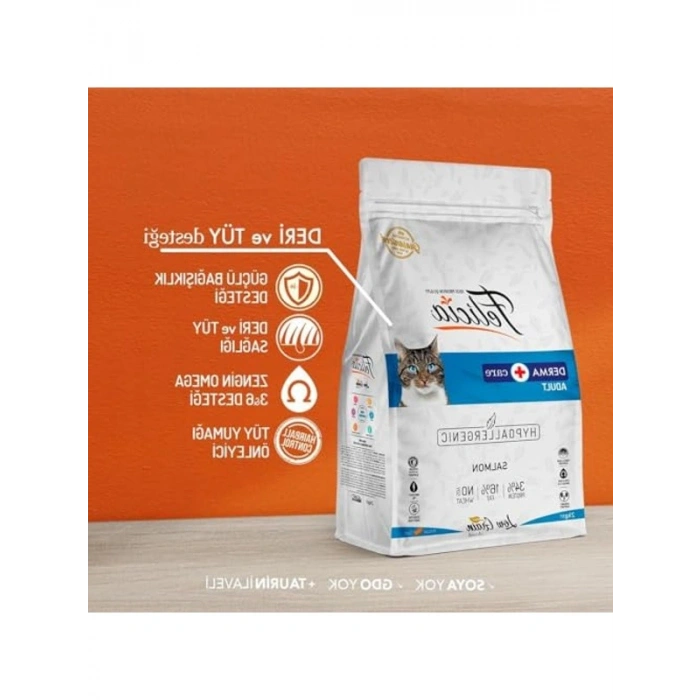 Kuru Kedi Maması, Somonlu, Az Tahıllı, Yetişkin, Hipoalerjenik, 2 Kg