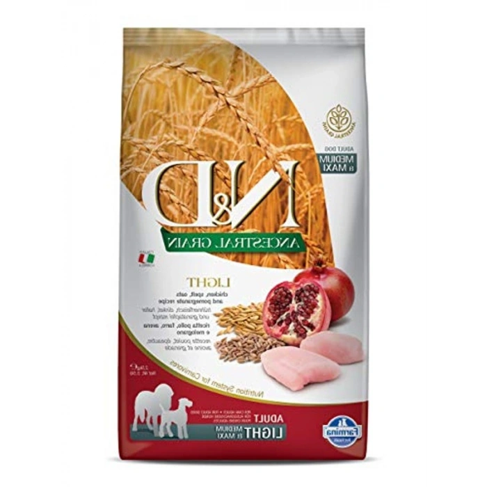 Kuru Köpek Maması, Light Tavuklu, Yetişkin Medium ve Maxi, 2.5 kg