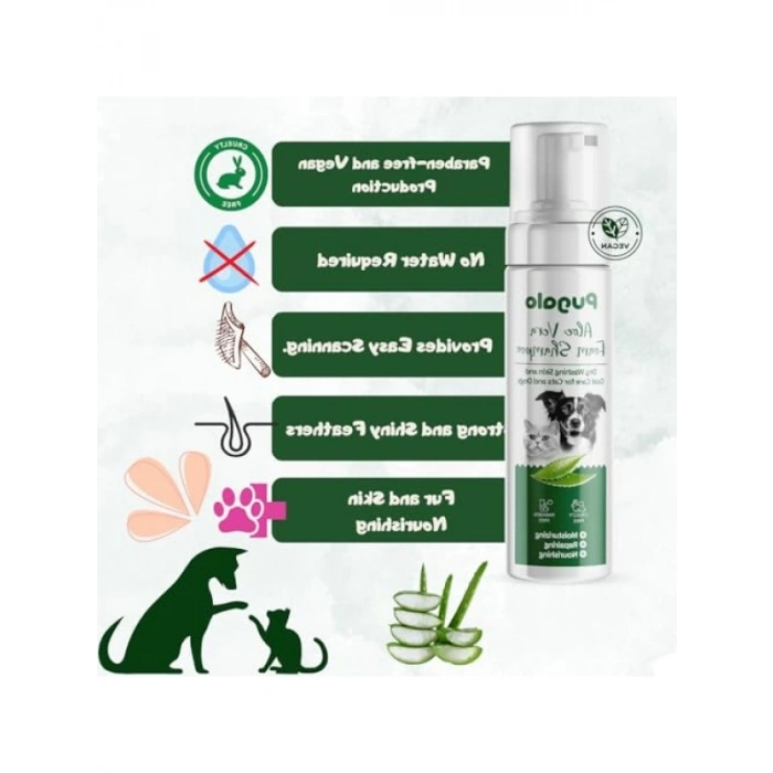 Kuru Köpük Şampuan - Aloe Vera İçerikli, 250 ml