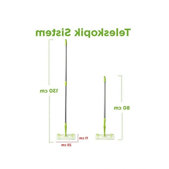 Kuru Temizlik için Sil Süpür Paspas Sistemi