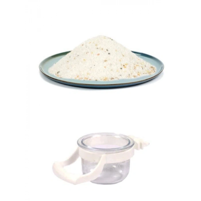 Kuş Kumu Giritli & Anasonlu - 100 Gr + Kelepçeli Mamalık