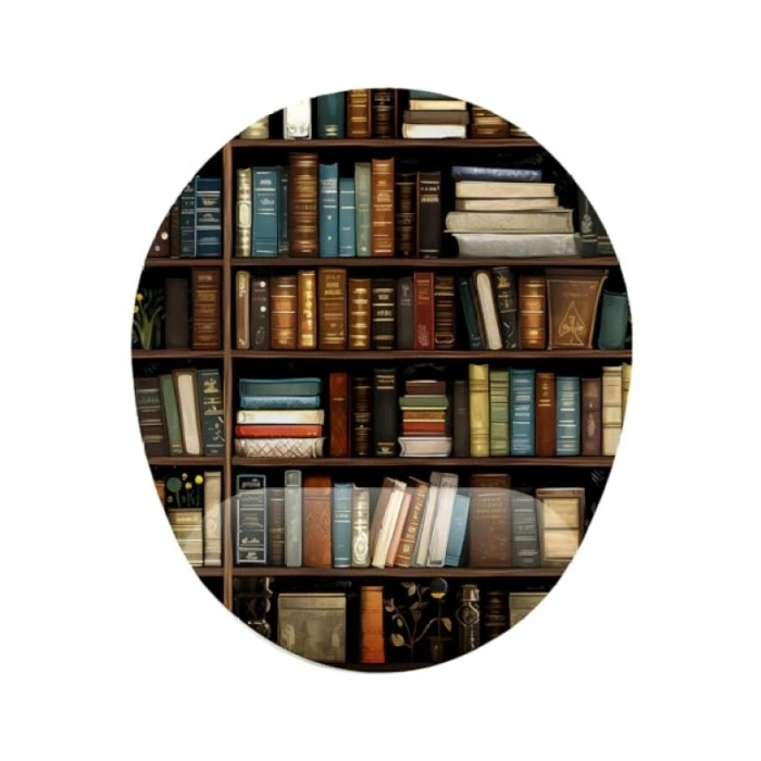 Kütüphane Temalı Bilek Destekli Mouse Pad