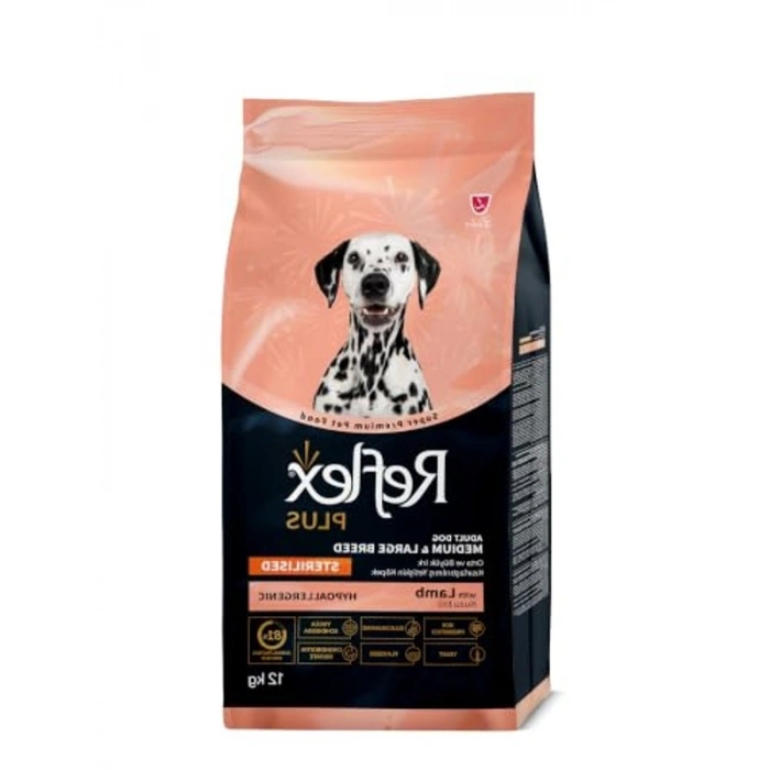 Kuzu Etli Kısırlaştırılmış Yetişkin Köpek Maması, 12 kg Ekonomik Boy