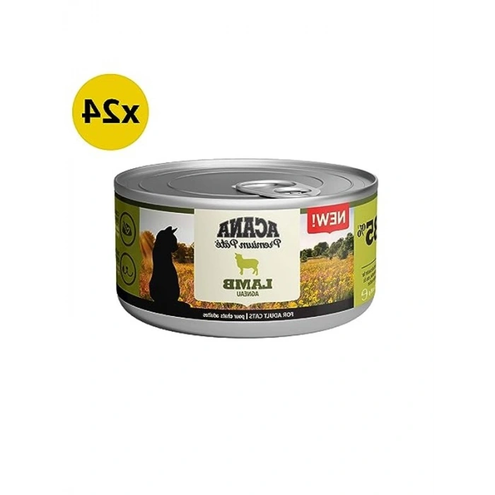 Kuzu Etli Pate Konserve Kedi Maması, 85 g, 24 Adet