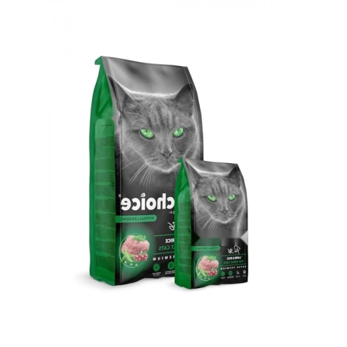 Kuzu ve Pirinçli Kedi Kuru Maması - 15 Kg