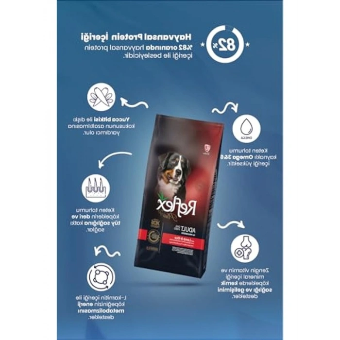 Kuzu ve pirinçli orta irk köpek maması, 18 kg