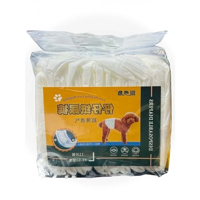 L Beden Erkek Köpek Alt Bağlama Bezi 11 Adet Paket